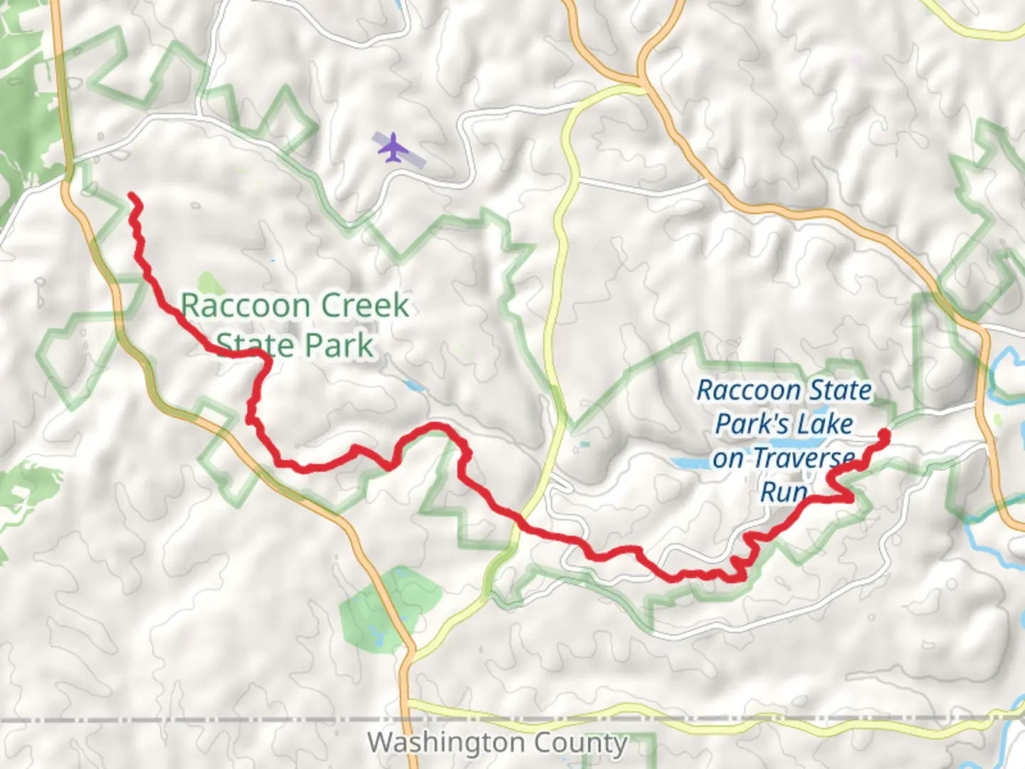 An image depicting the trail Heritage Trail from Traverse Lake and its surrounding area.