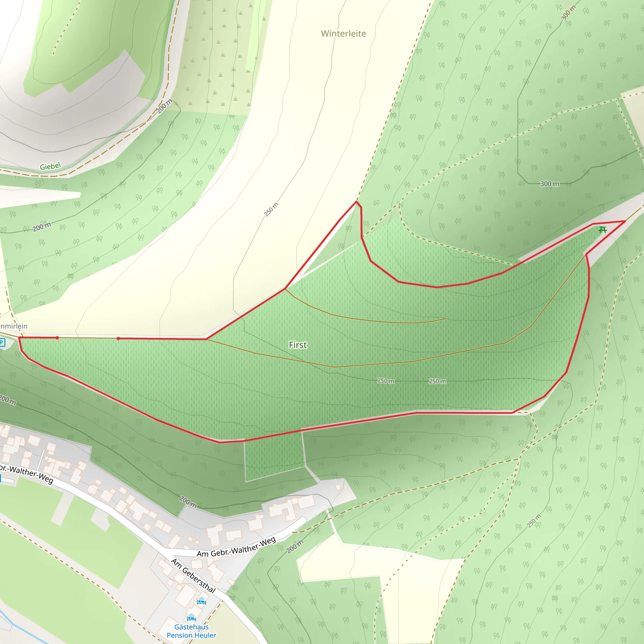 Weinbergshütte der Familie Hoßmann Gemeinde Eußenheim Loop mobile static map