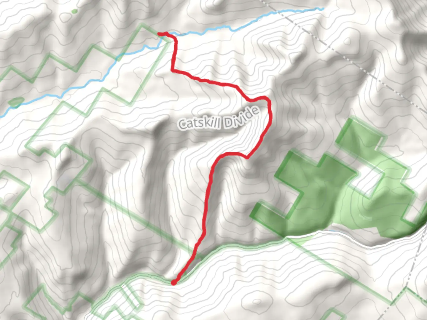 An image depicting the trail Peekamoose-Table Trail and its surrounding area.