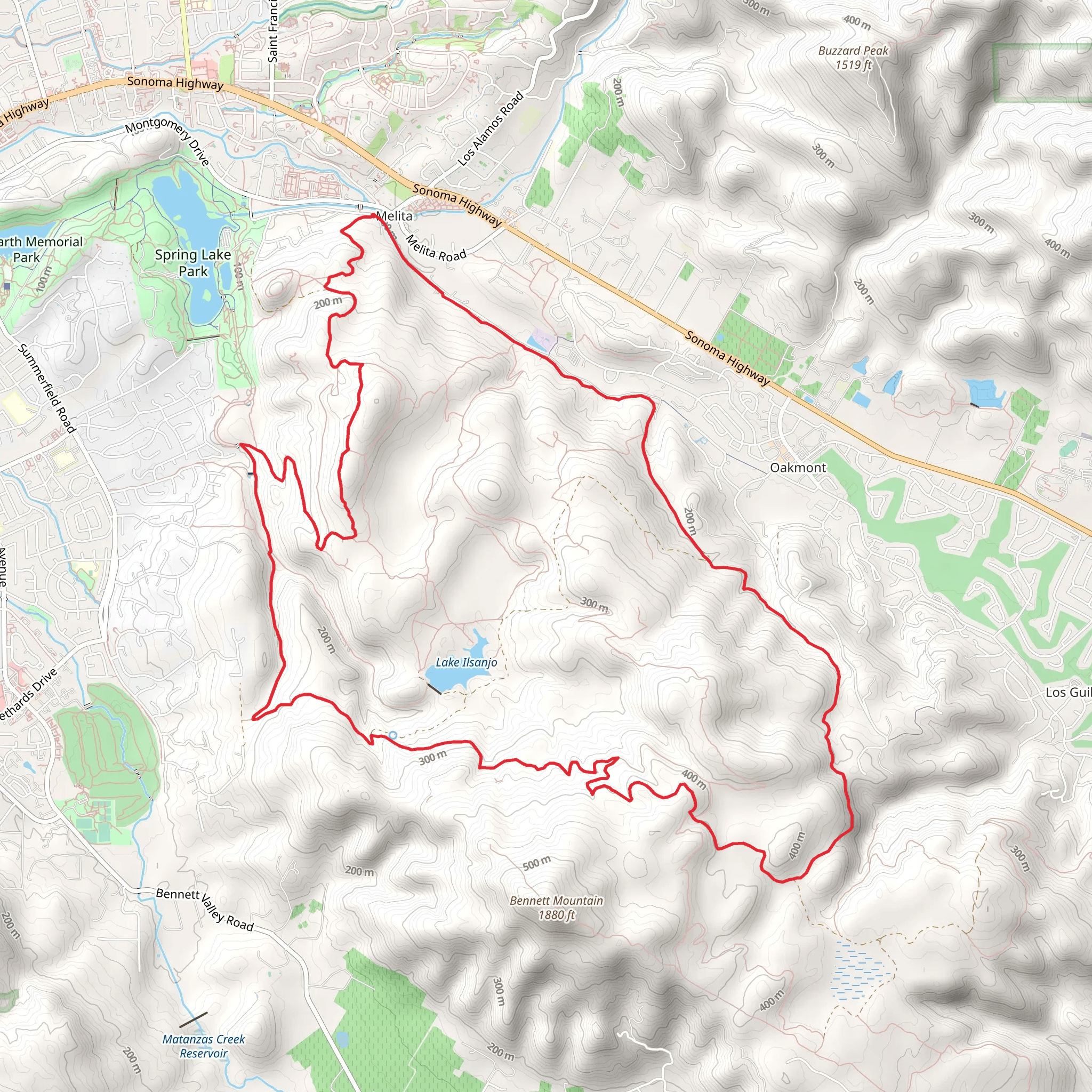 Cobblestone Trail, Rough-Go Trail and Two Quarry Trail Loop mobile static map