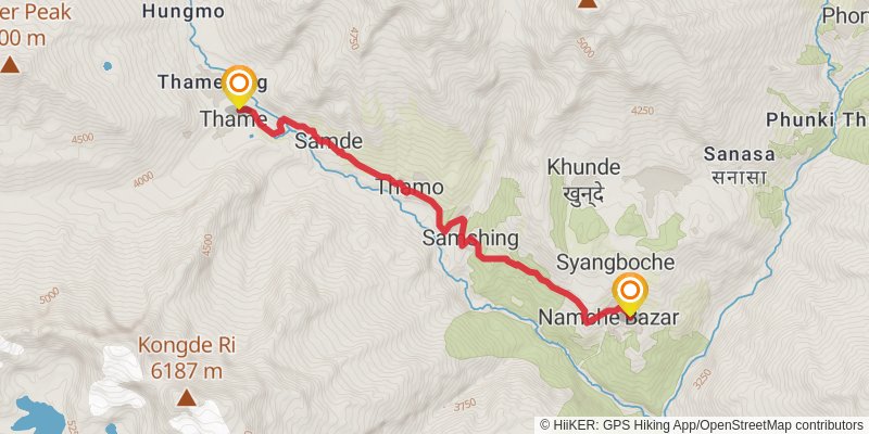 Great Himalayan Trail spur 2 Map