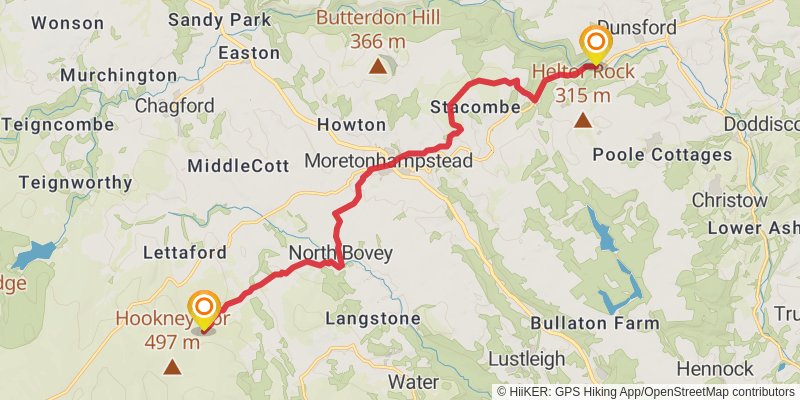 Dartmoor Ramble stage 4 Map