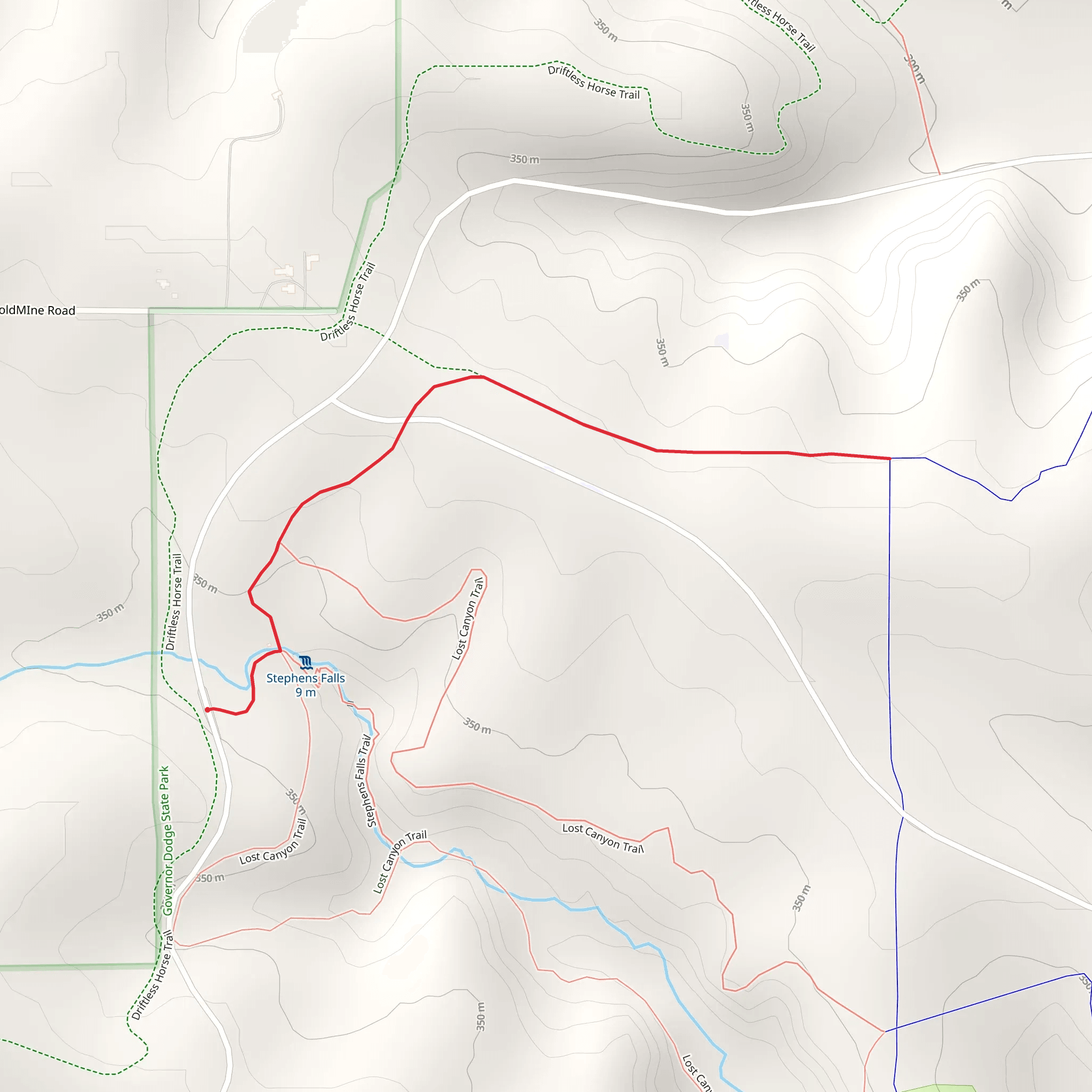 Goldmine Trail mobile static map