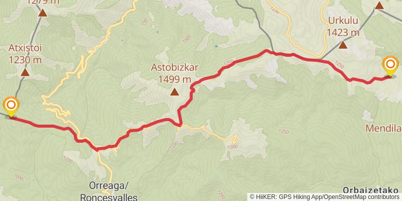 Haute Randonnée Pyrénéenne stage 6 Map