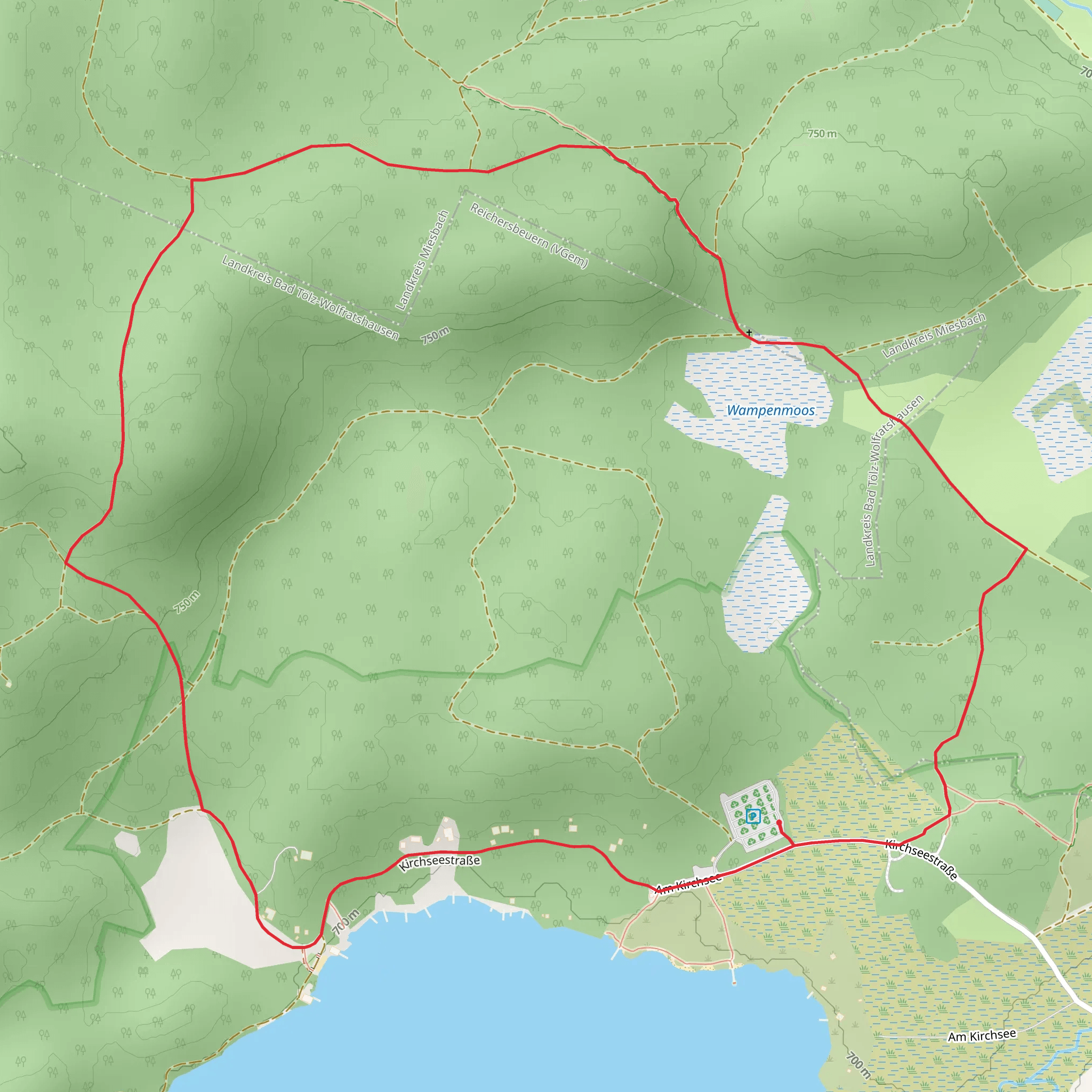 Kirchsee Northside Circle mobile static map