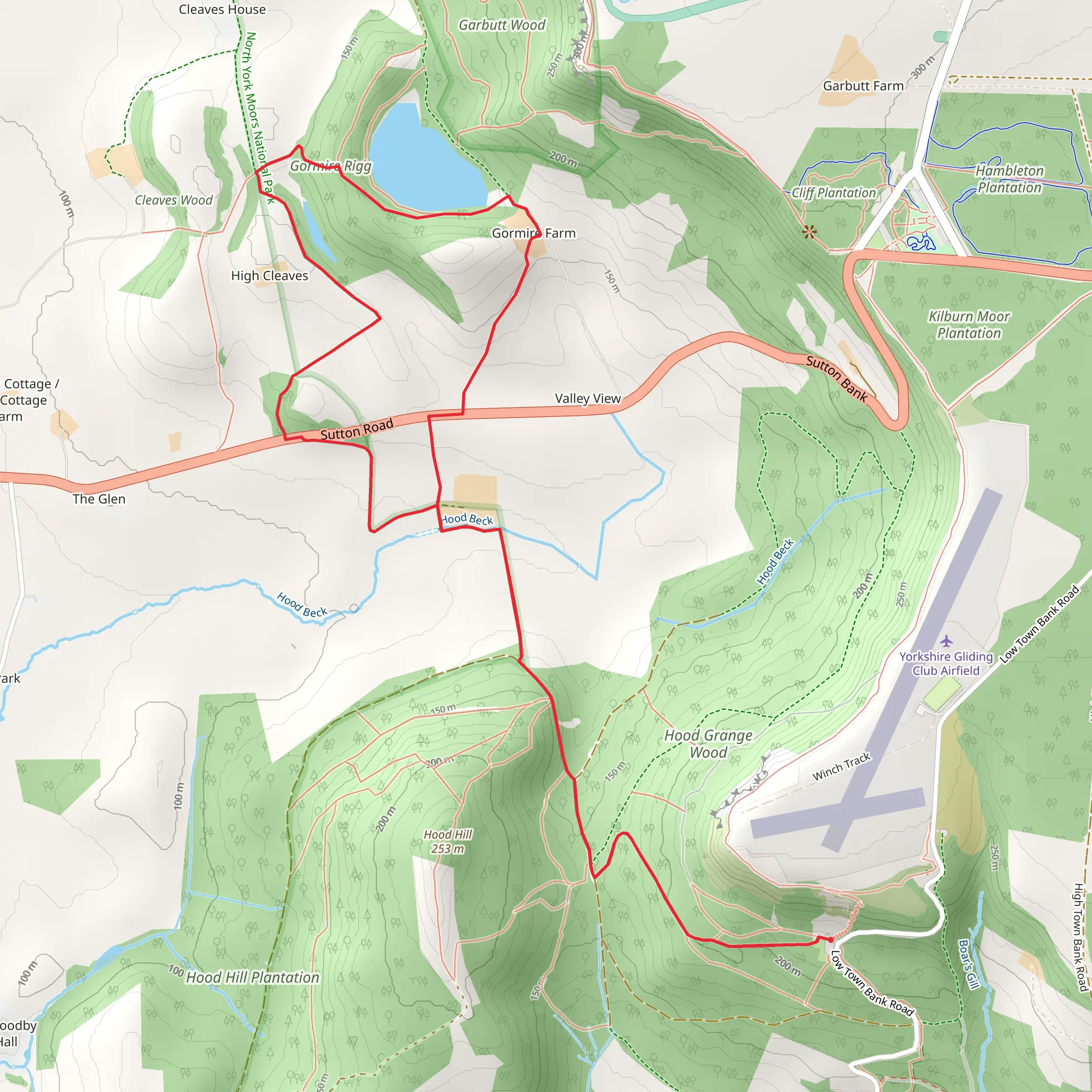Gormire Lake Loop mobile static map