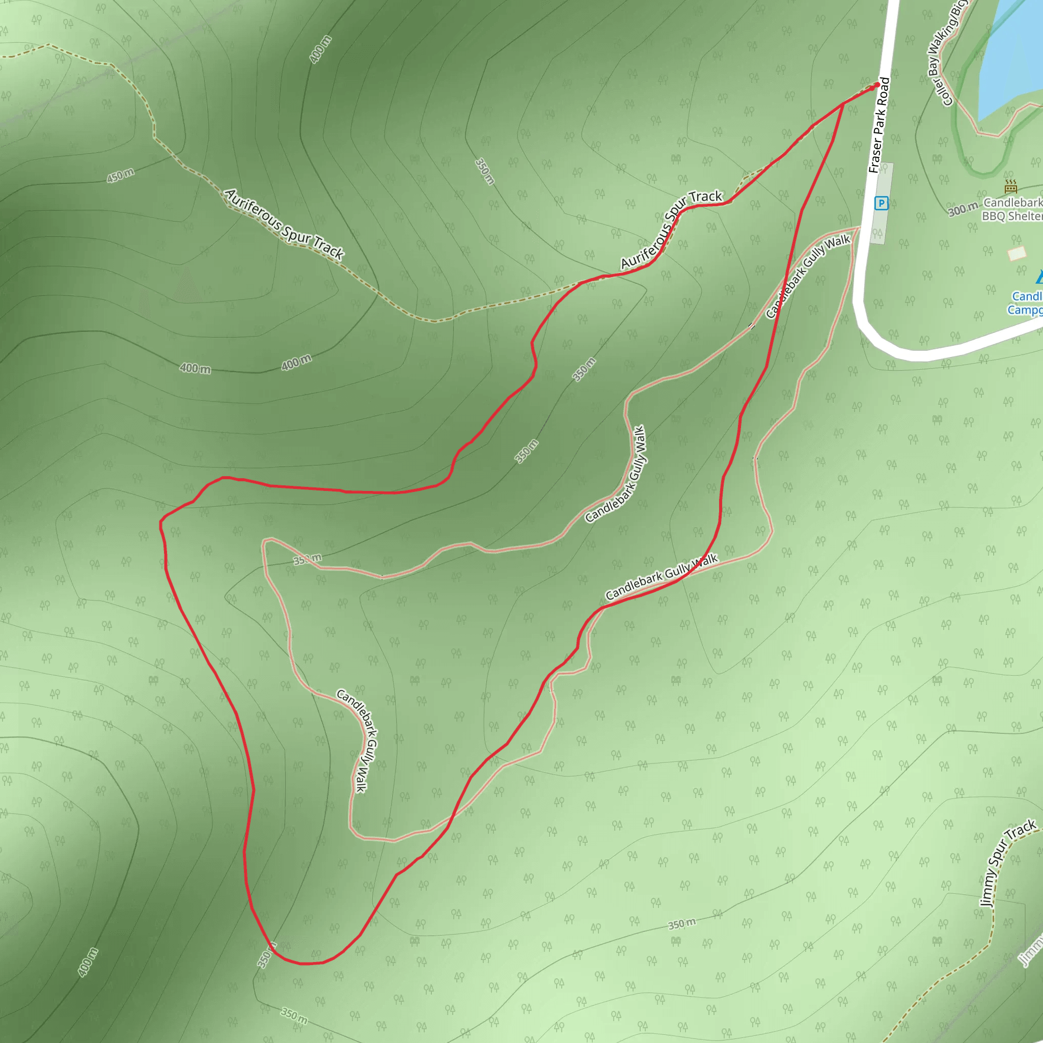 Candlebark Gully Nature Trail mobile static map
