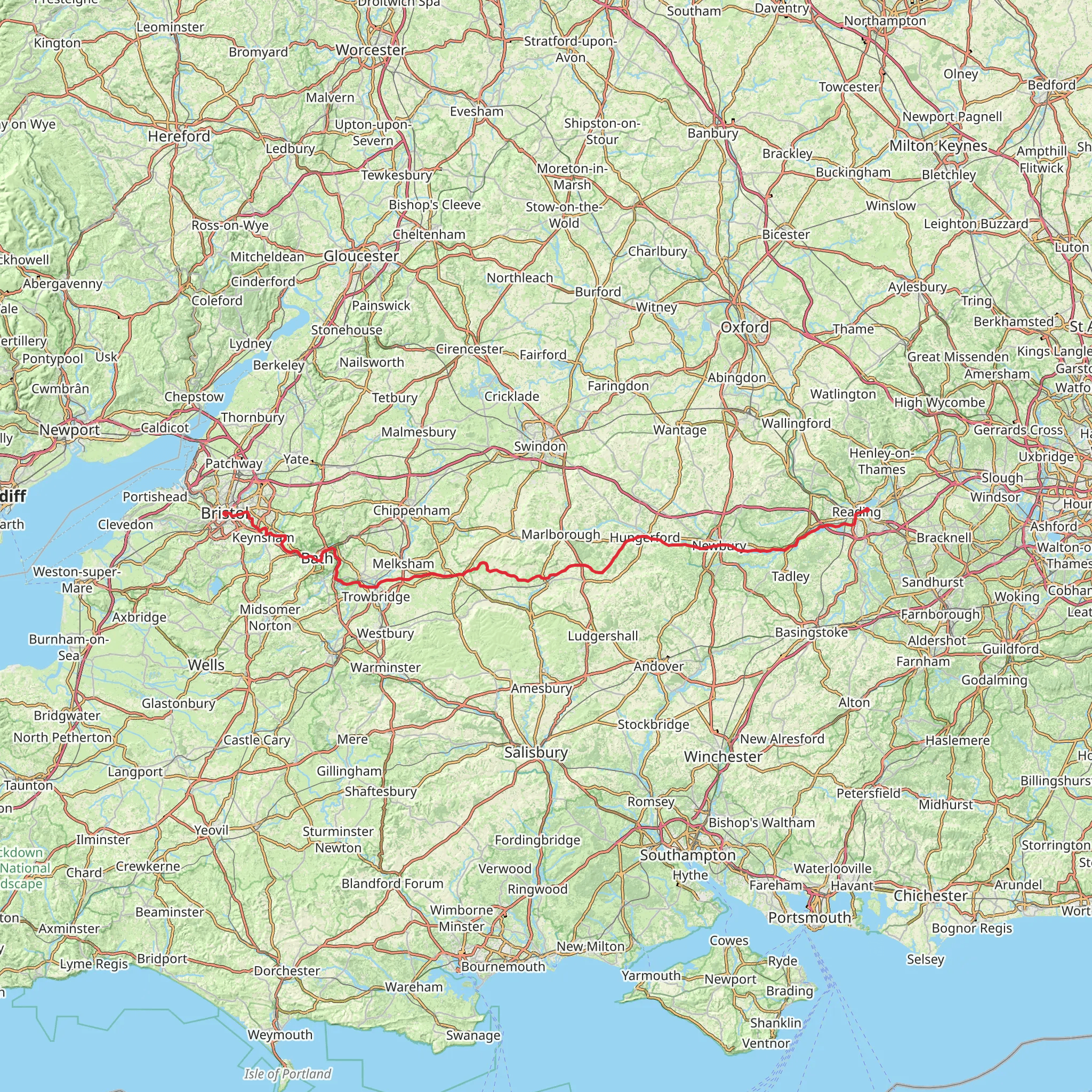 Kennet and Avon Canal Walk mobile static map