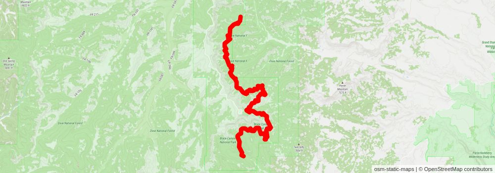 Southwestern Horseshoe Trail stage 41 Map