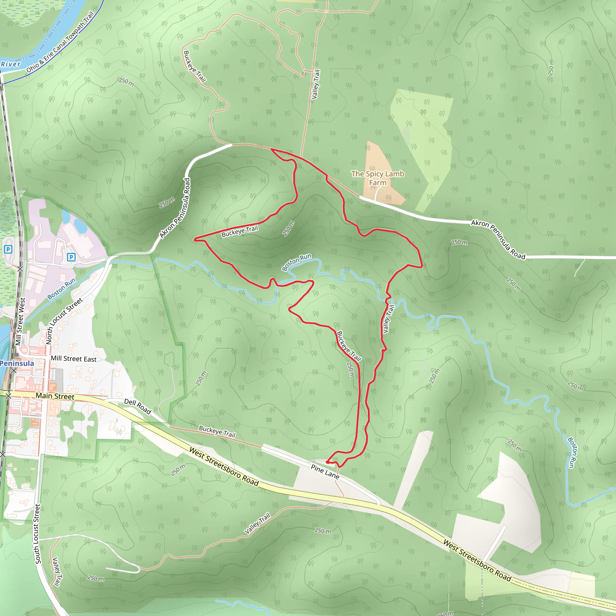 Buckeye Trail and Valley Loop Trail mobile static map