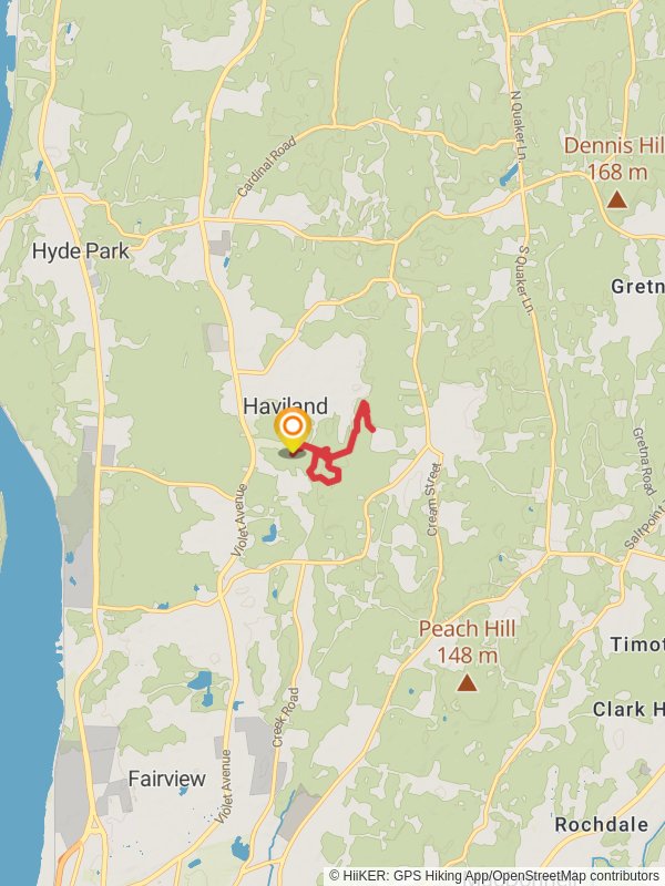 Top Cottage Trail - green mobile static map