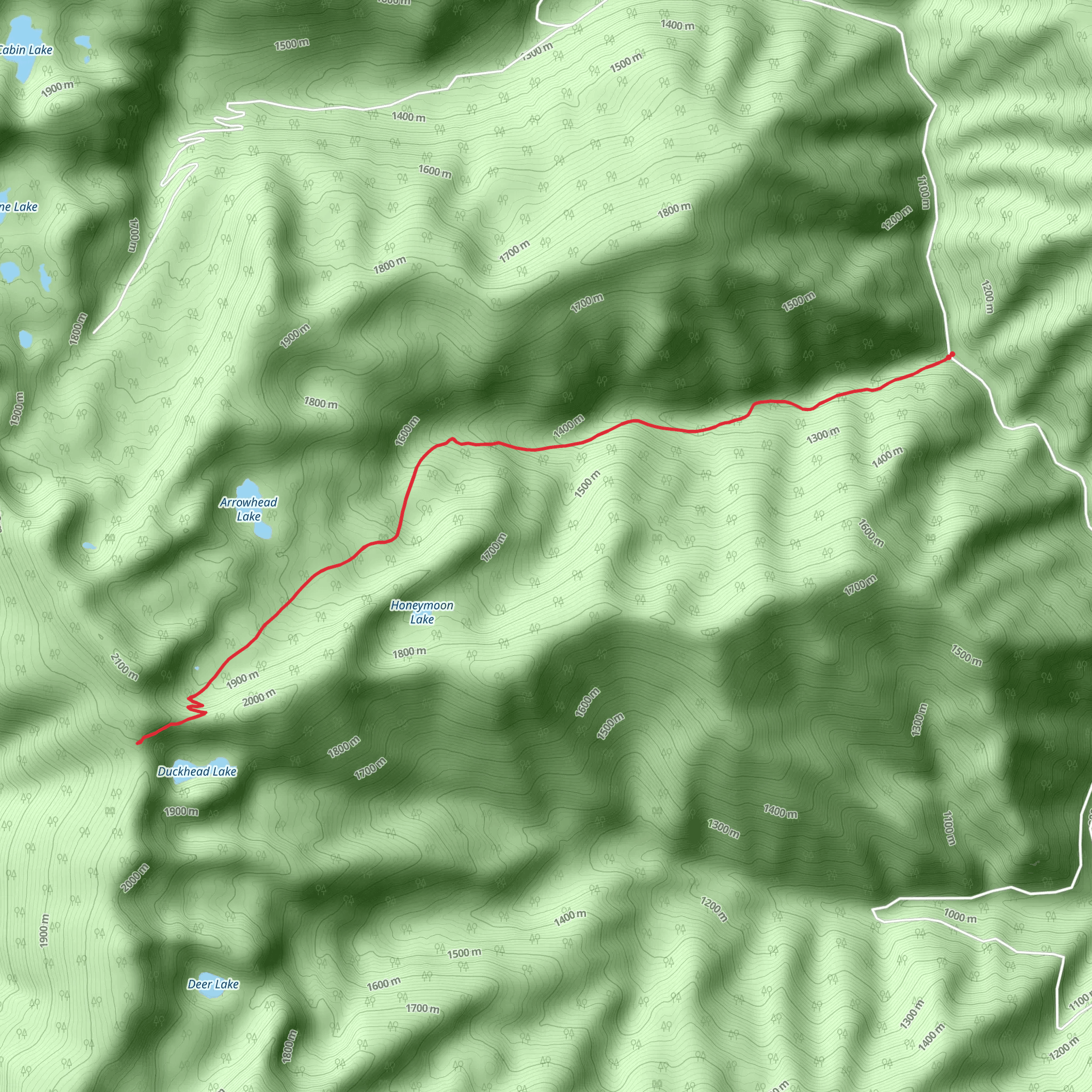 Big Spruce Creek Trail mobile static map