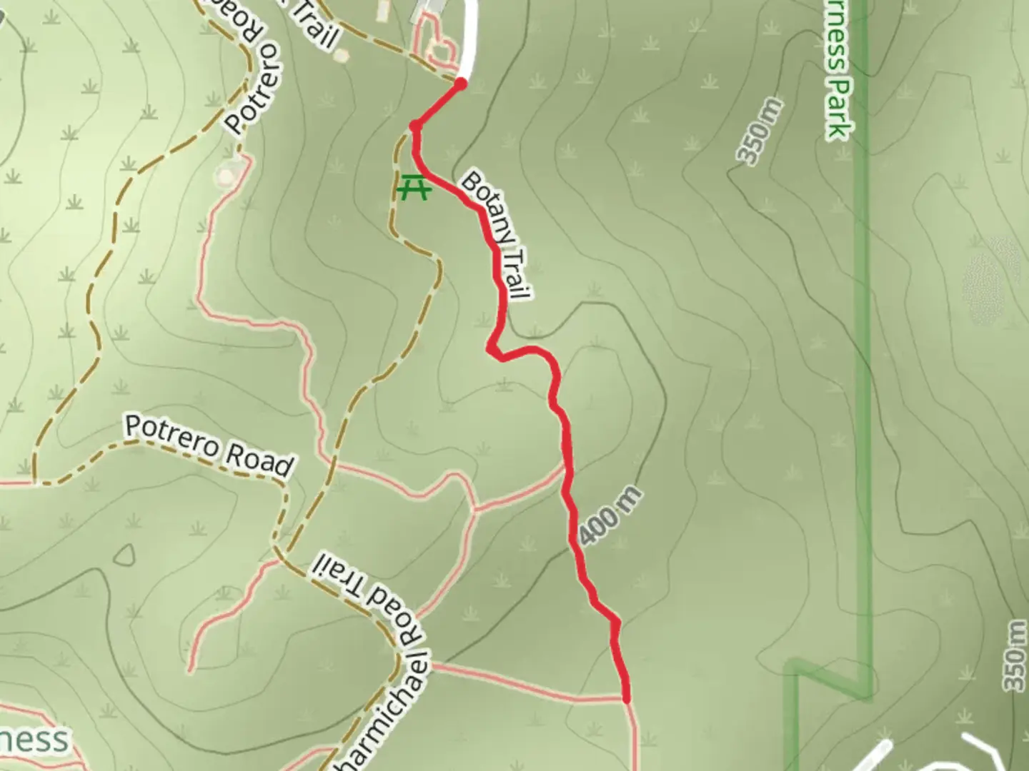 An image depicting the trail Botany Trail and its surrounding area.