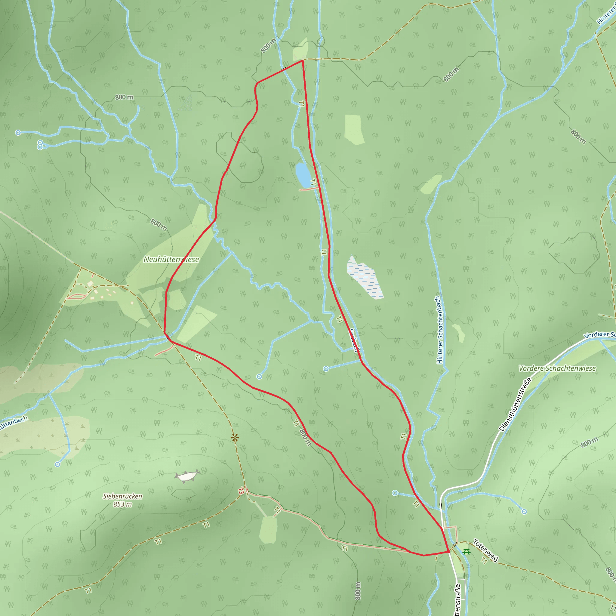 Hirschgeweih Loop mobile static map