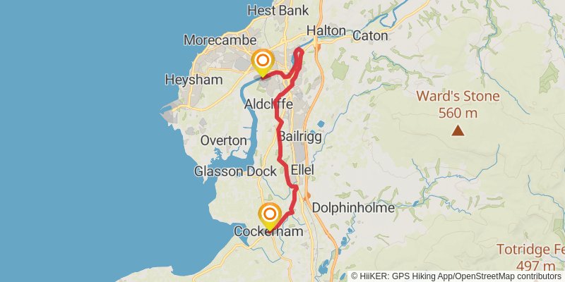 Lancaster Coastal Loop stage 2 Map