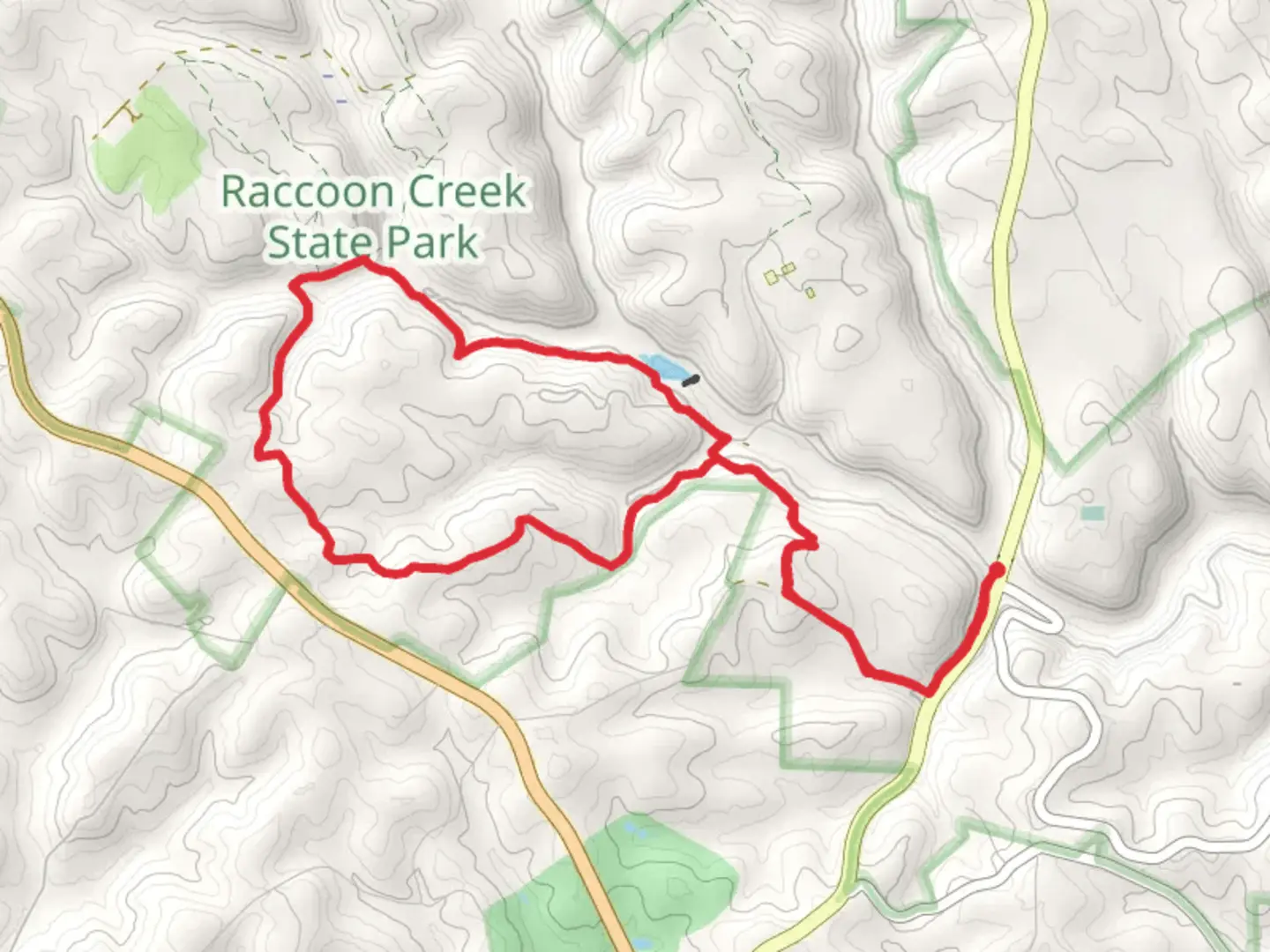 An image depicting the trail Group Camping Area Lake via Heritage Trail - Blue Loop and its surrounding area.