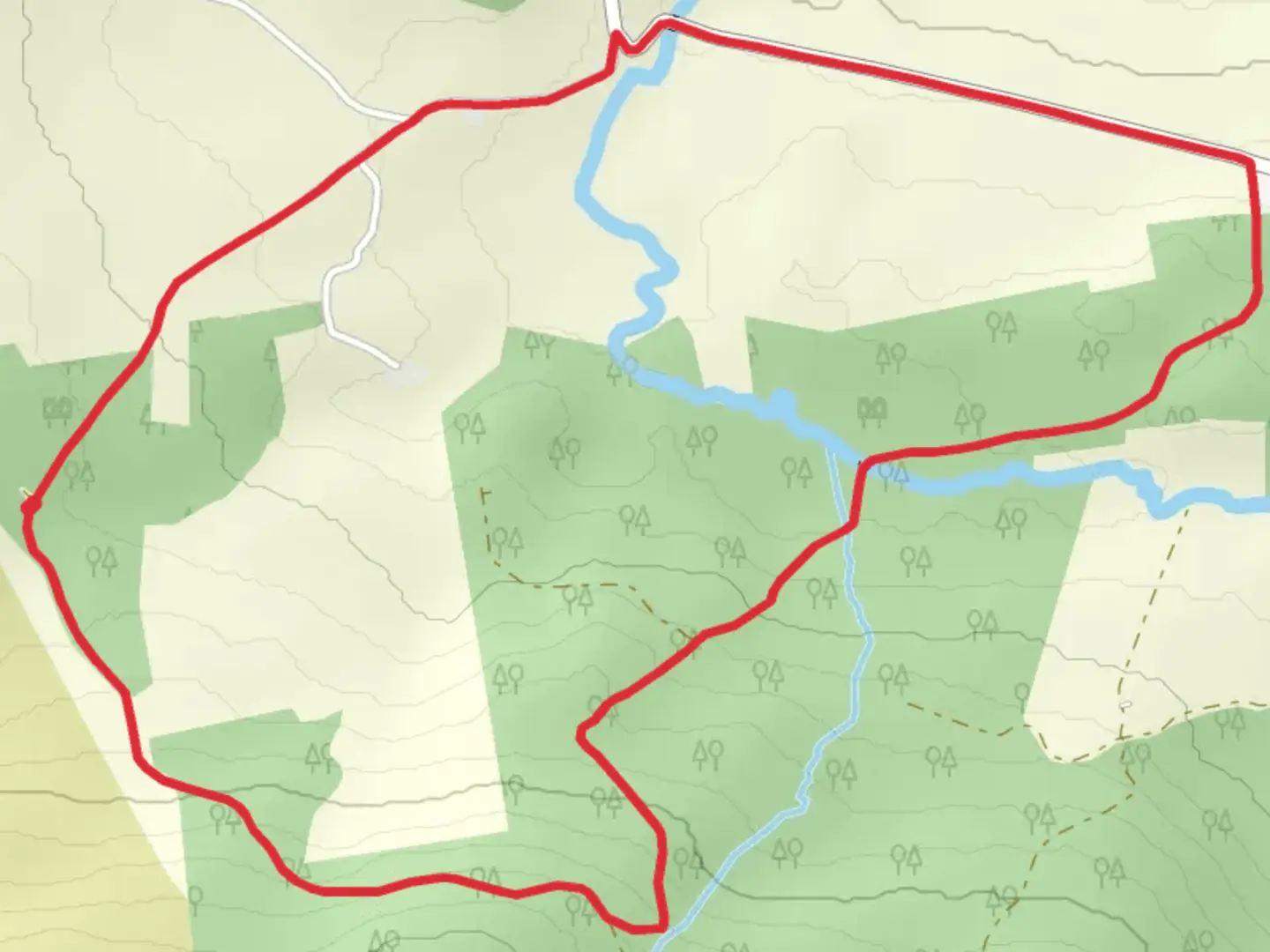 An image depicting the trail Slieve Aughty Trails - Gortnamanagh Loop and its surrounding area.