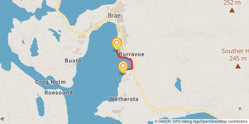 Coastal Walk of Shetland - West stage 6 Map