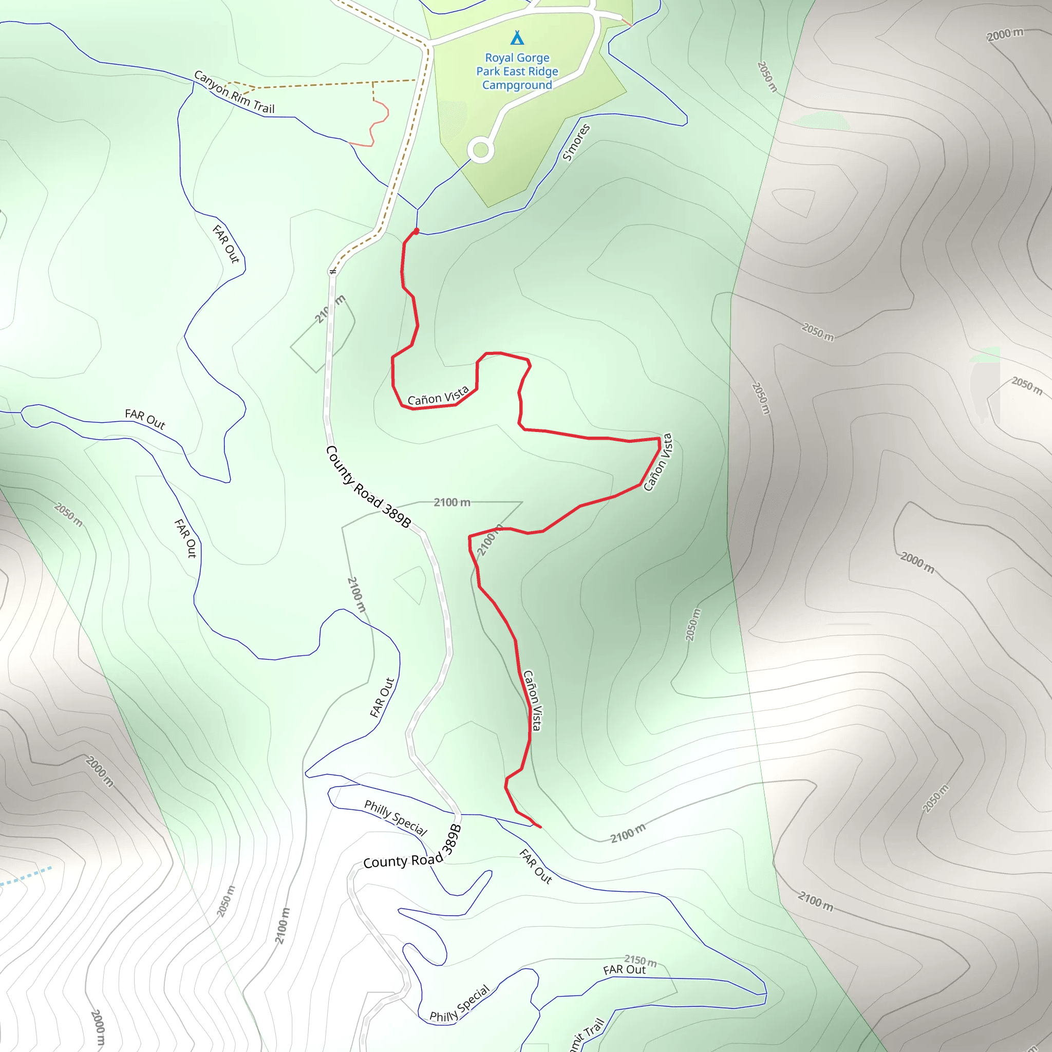 Cañon Vista mobile static map