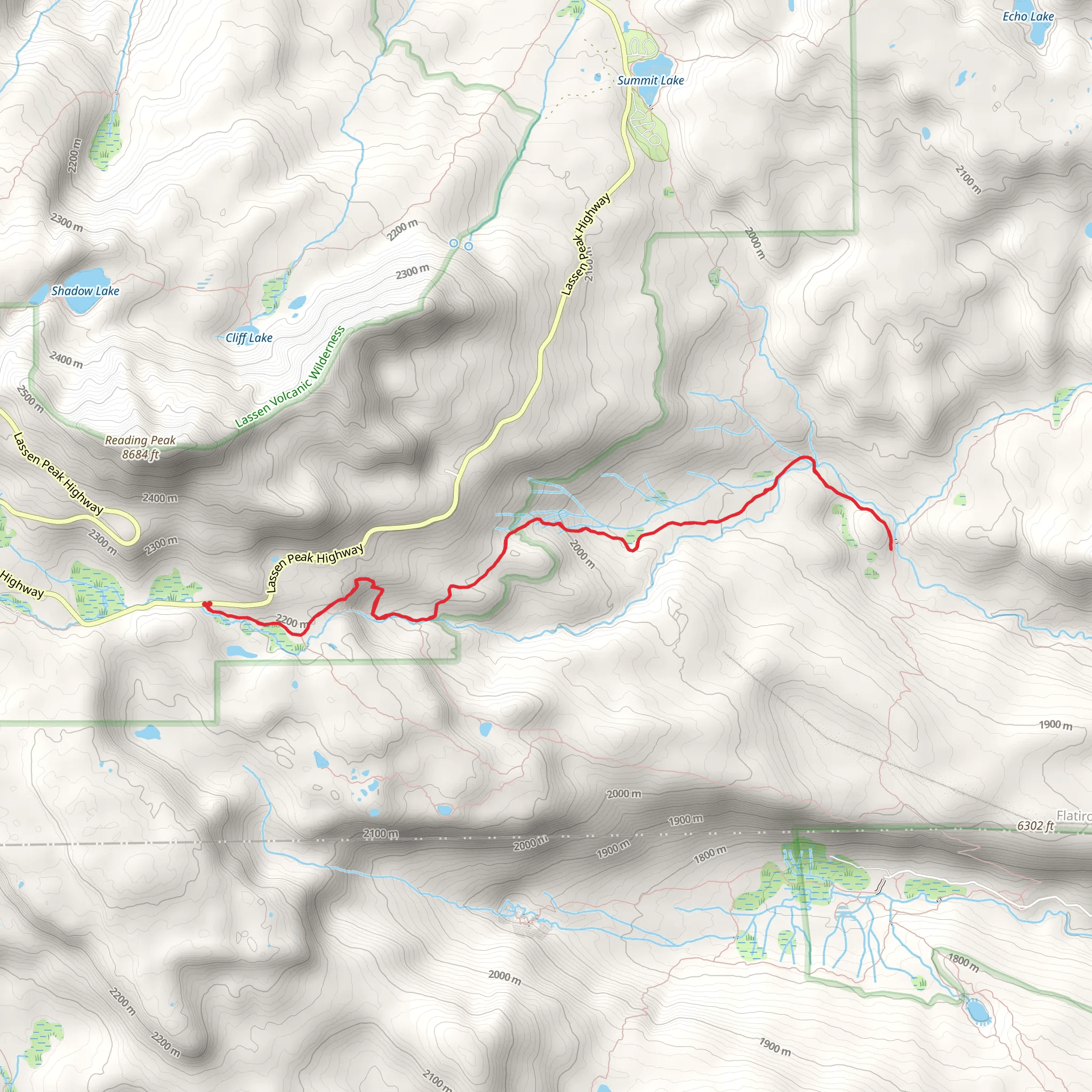 Kings Creek Trail mobile static map