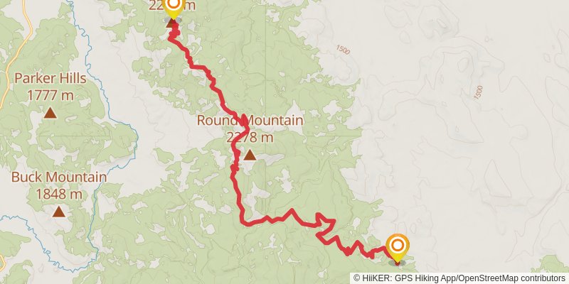 Oregon Timber Trail stage 7 Map