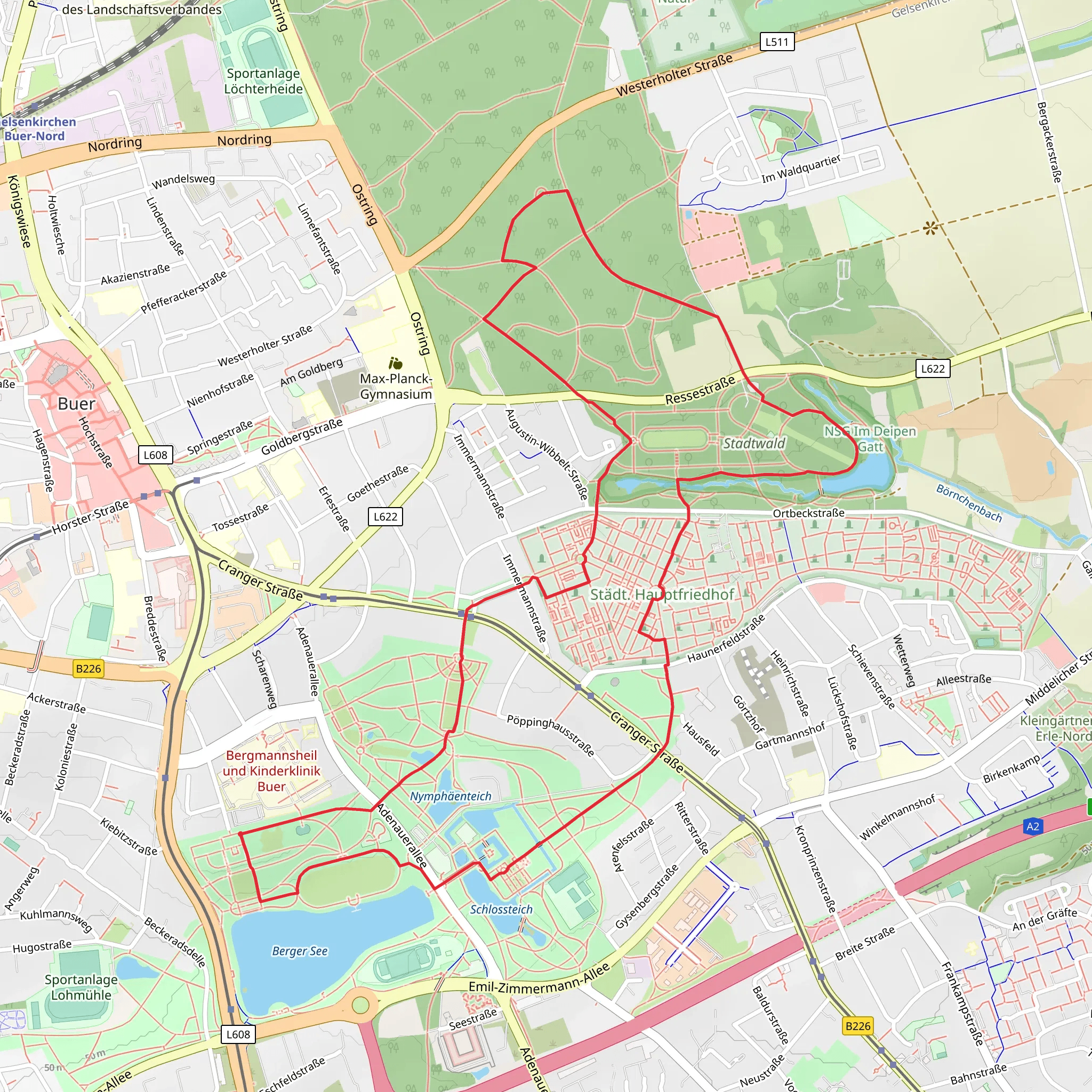 Buer Rundweg Loop mobile static map