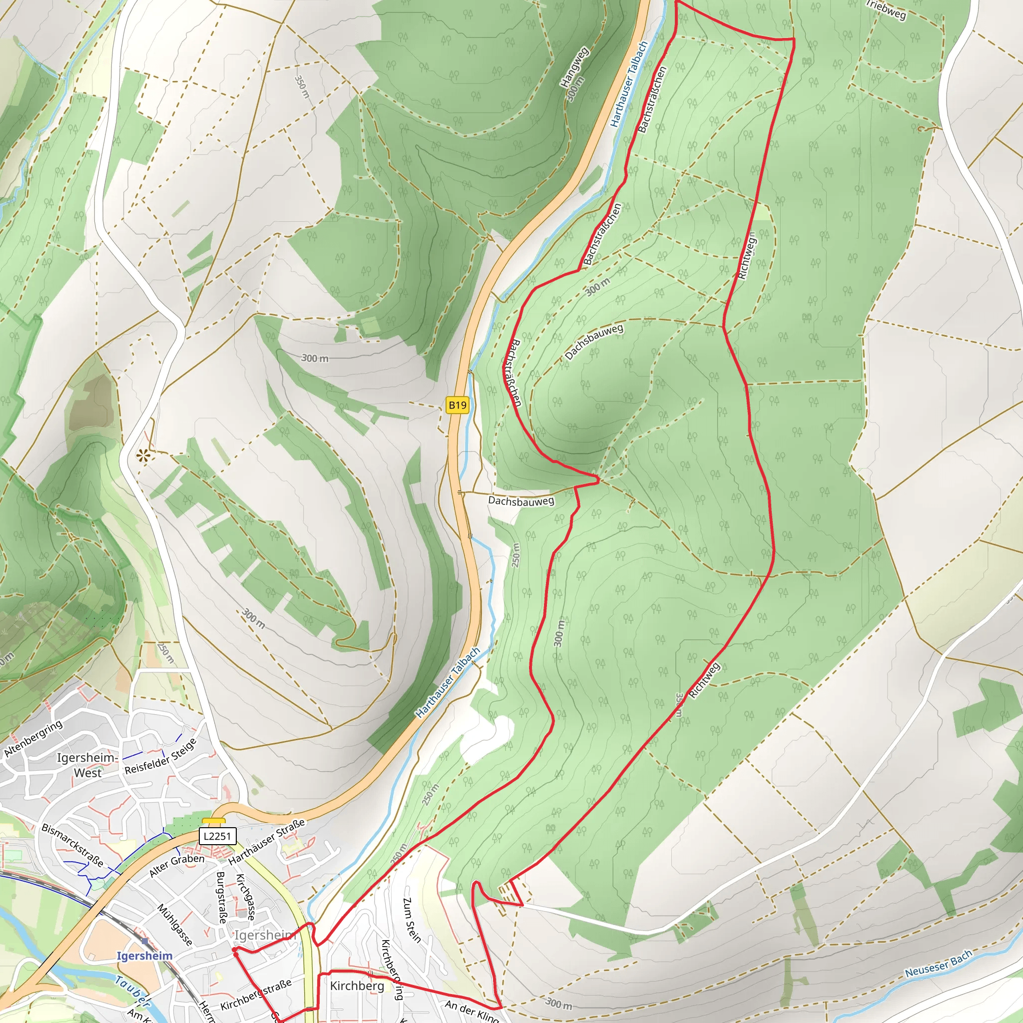 Rundwanderweg Igersheim mobile static map
