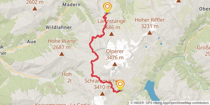 Dream Path - Traumpfad - Munich to Venice alt 2 Map
