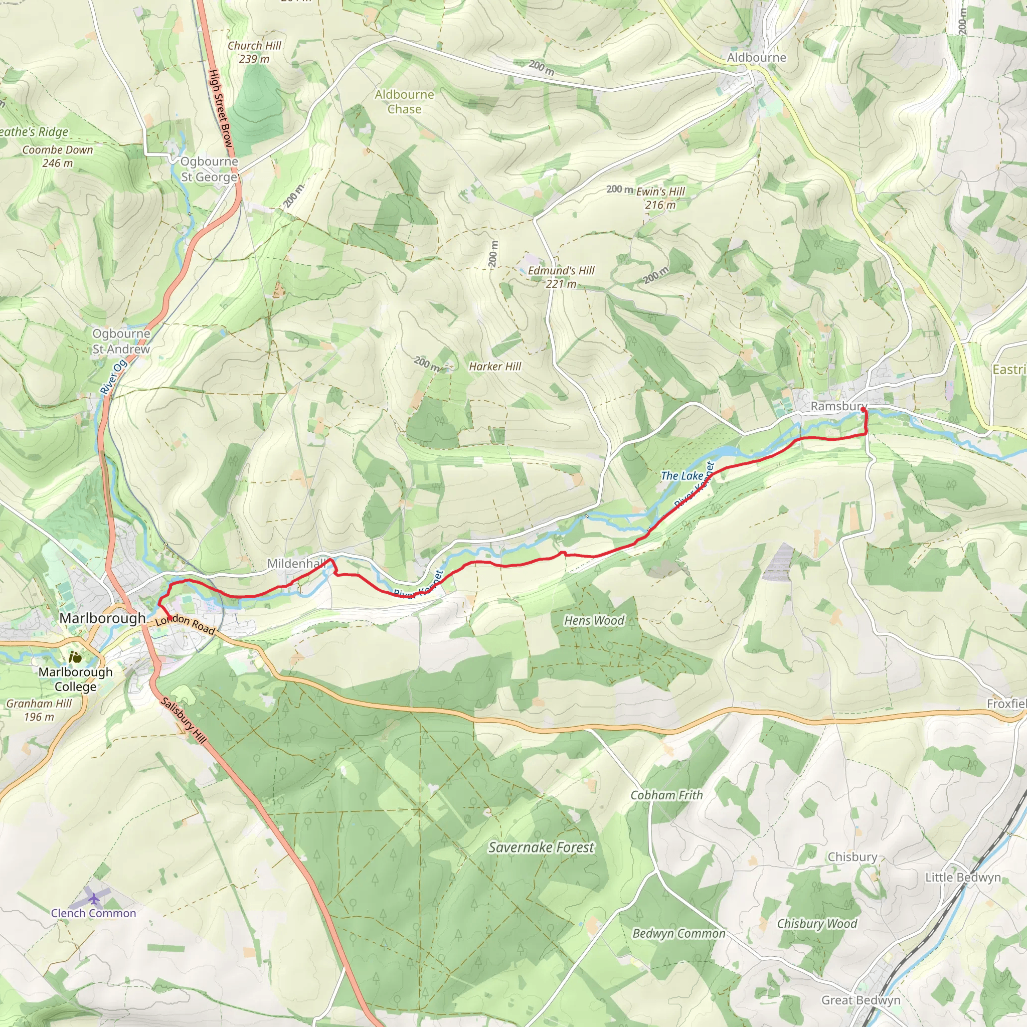 Marlborough Walk mobile static map