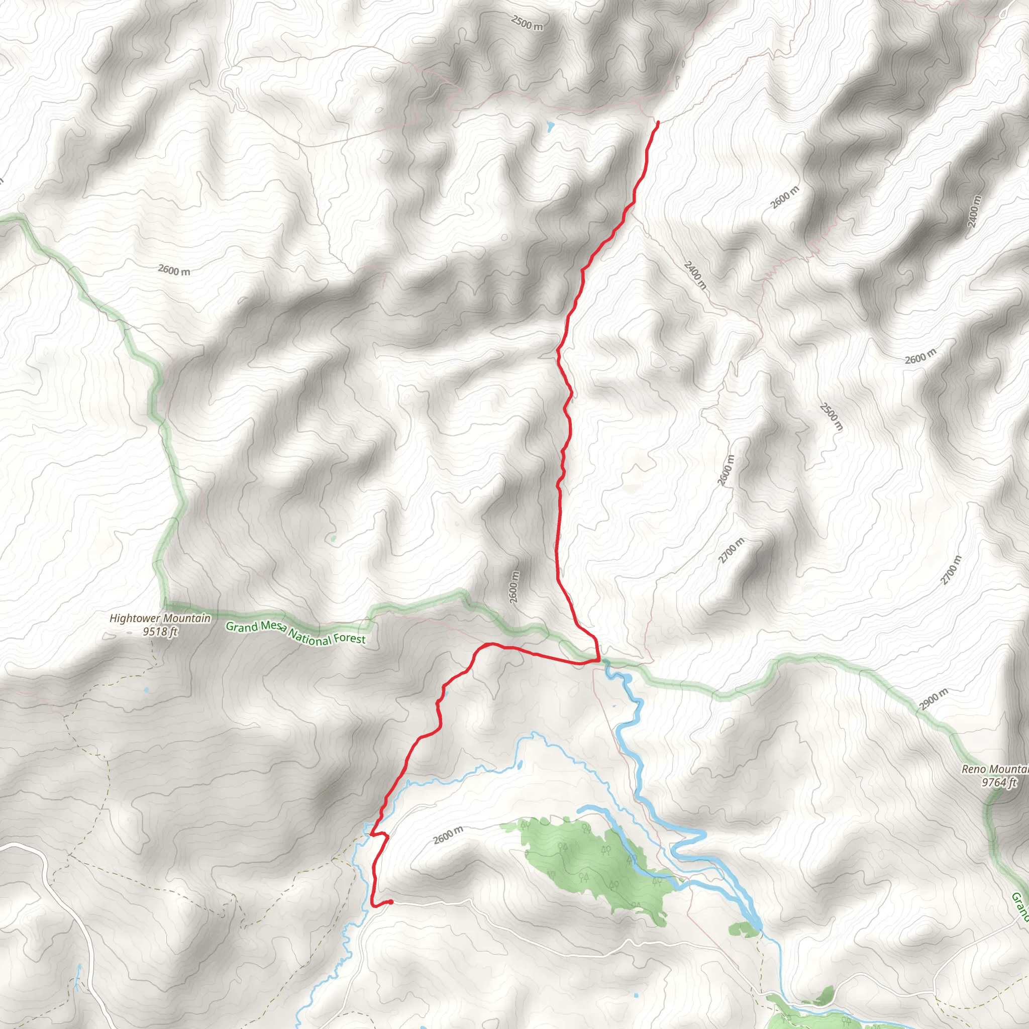 Muddy Creek Trail mobile static map