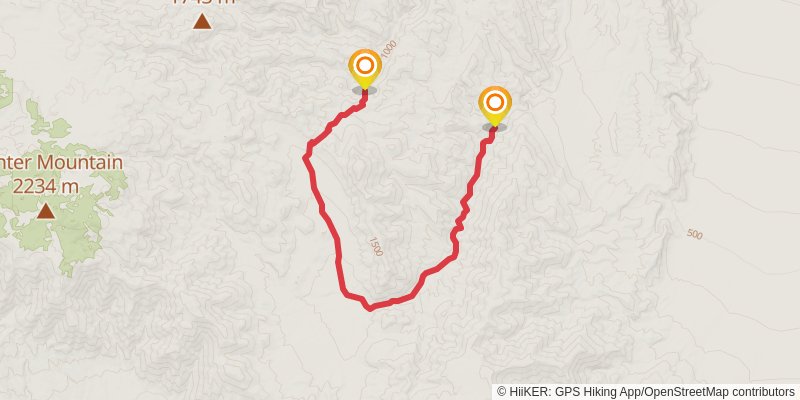 Cottonwood Marble Canyon Loop stage 2 Map