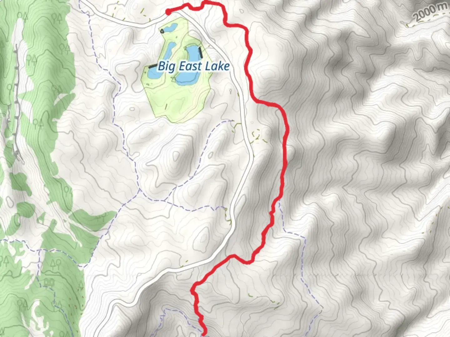 An image depicting the trail Blackhawk Trail and its surrounding area.