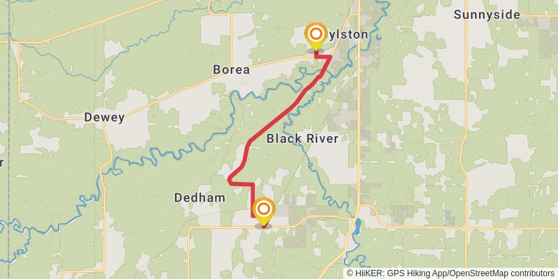 Gandy Dancer State Trail - North stage 3 Map
