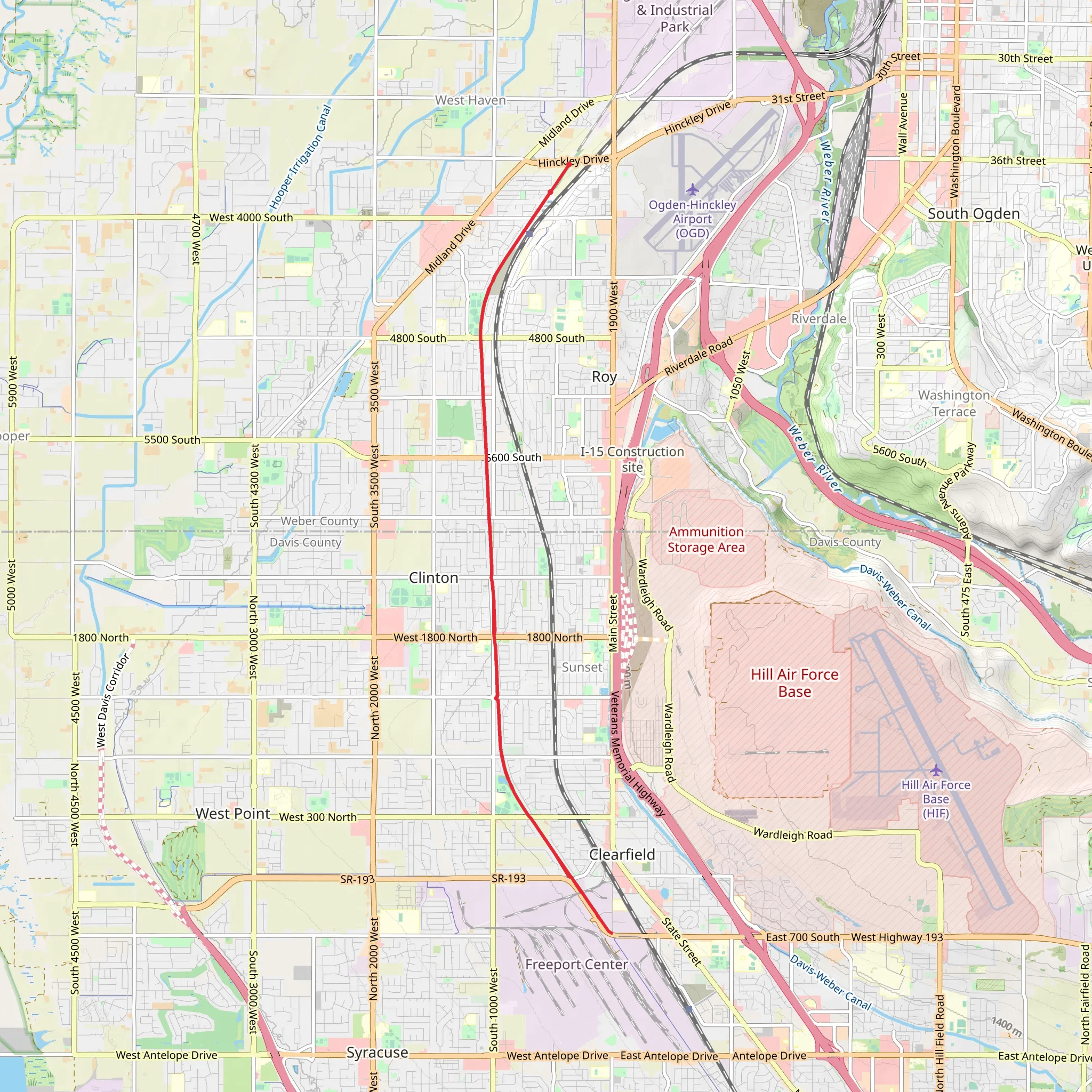 D and RGW Rail Trail mobile static map