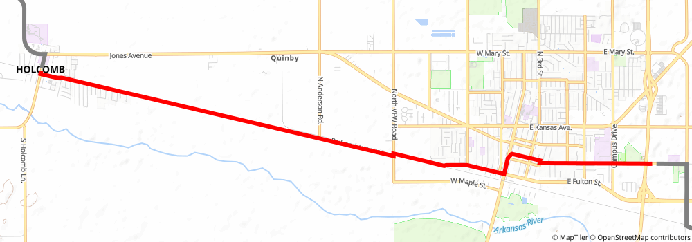 American Discovery Trail South Route stage 200 Map