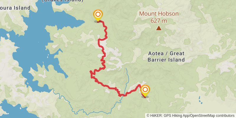 Aotea Track stage 2 Map