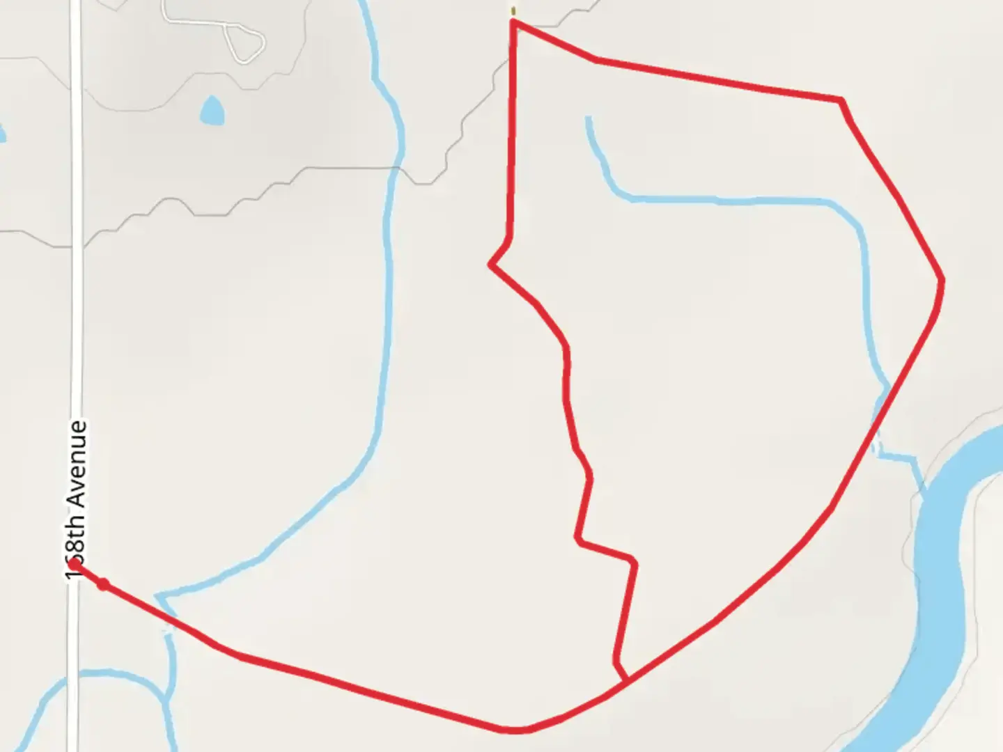 An image depicting the trail County Road S23 Loop and its surrounding area.