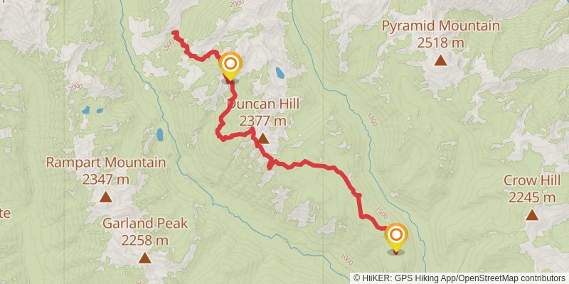 Duncan Hill Trail stage 3 Map