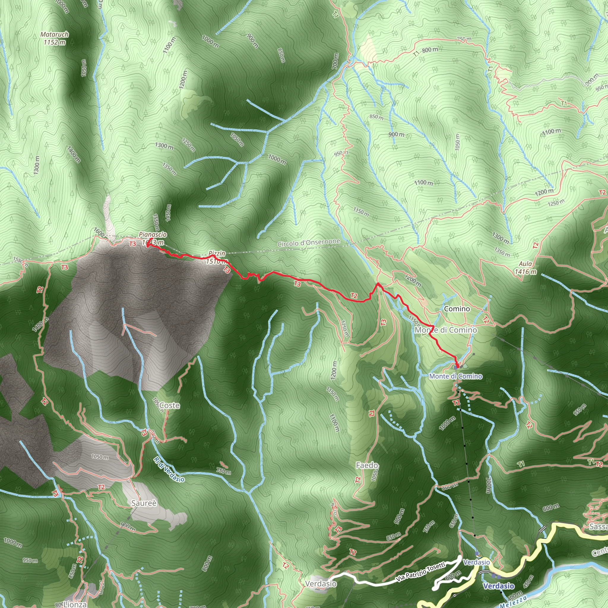 Monte di Comino - Pianascio mobile static map