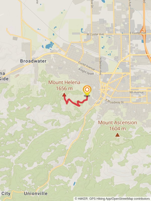 Mount Helena via prospect shafts Trail