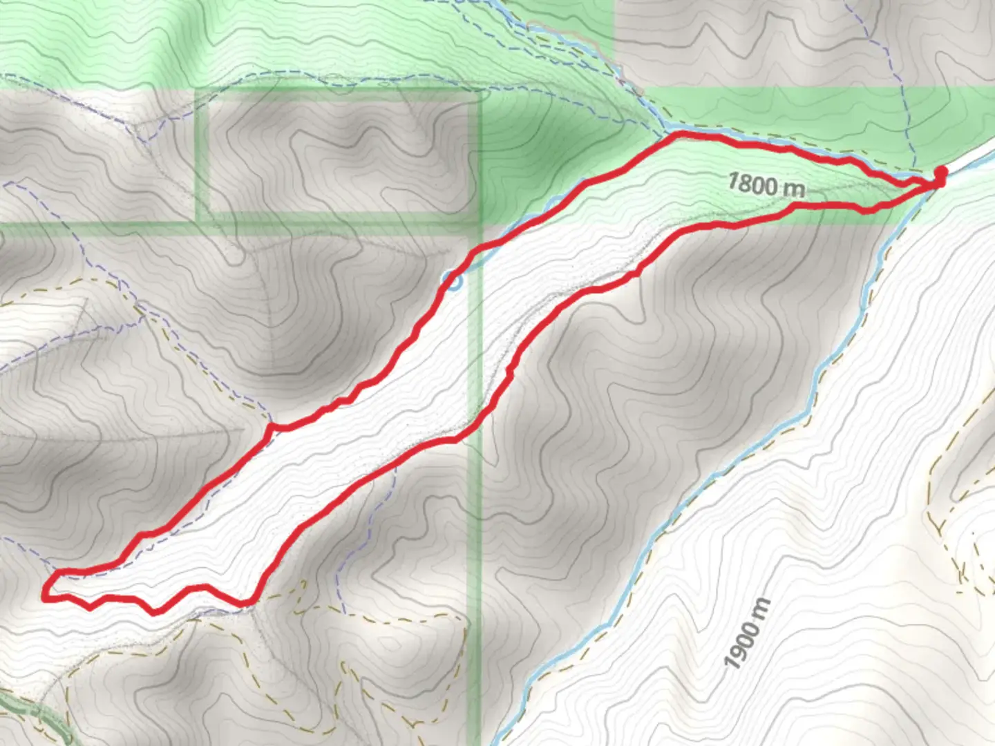 An image depicting the trail Water Fork Ridge Trail and Yellow Fork West Trail and its surrounding area.
