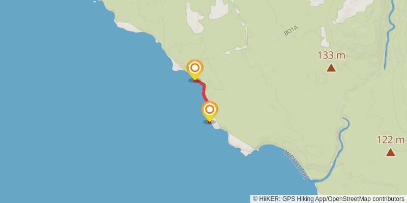 West Coast Trail alt 4 Map