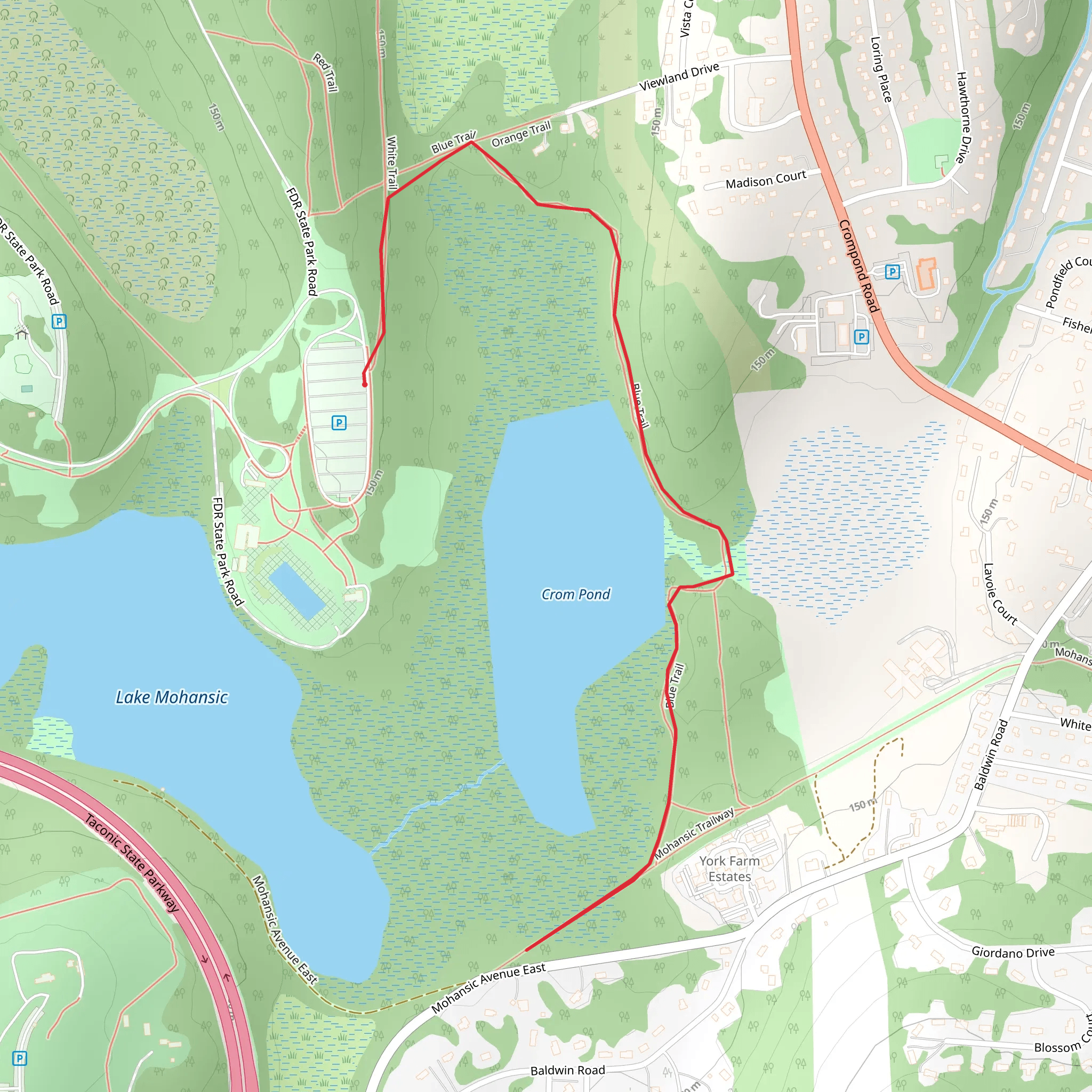 Crom Pond mobile static map