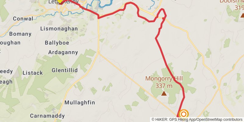 Slí Cholmcille stage 9 Map