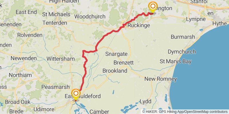 Saxon Shore Way stage 12 Map