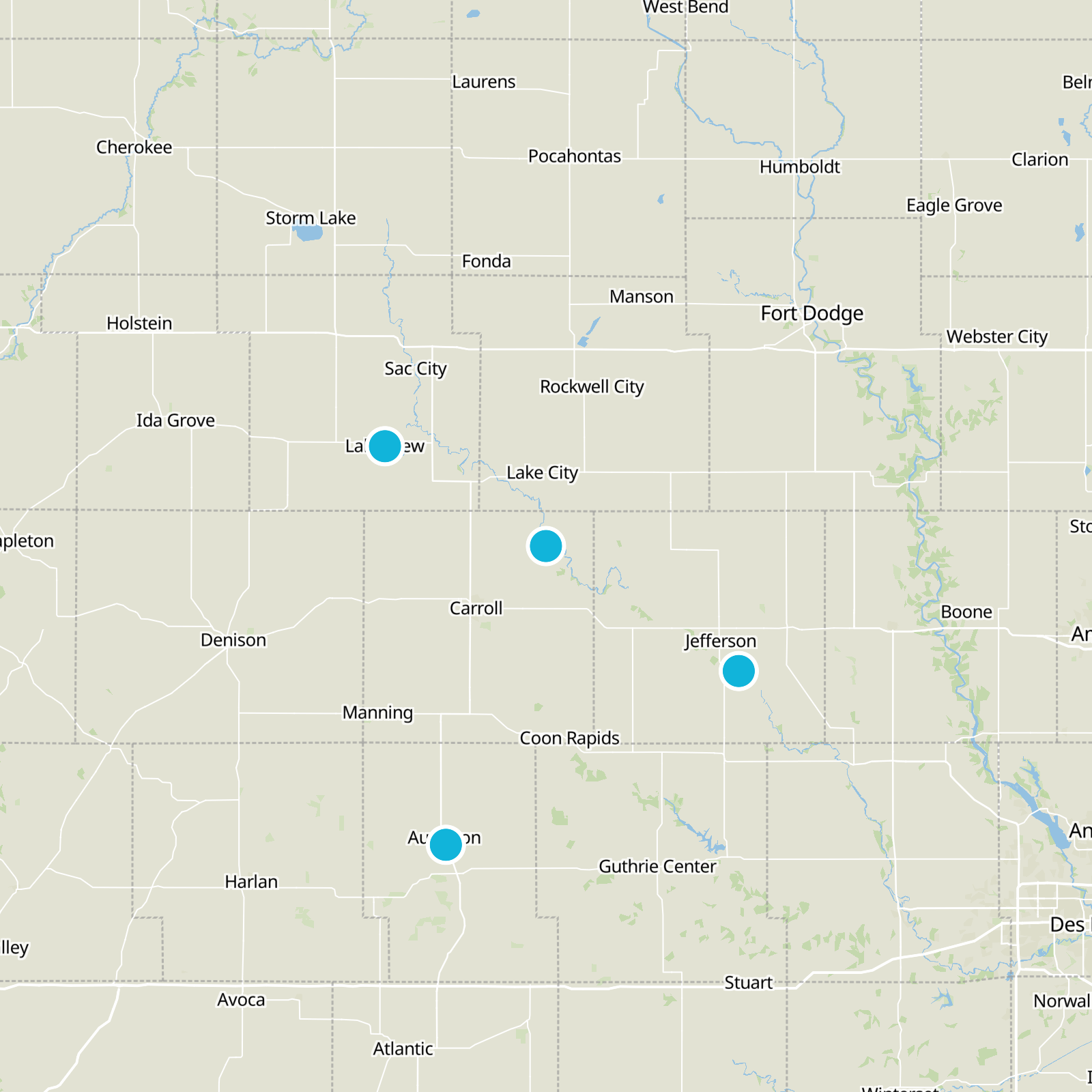 Carroll County Static Map