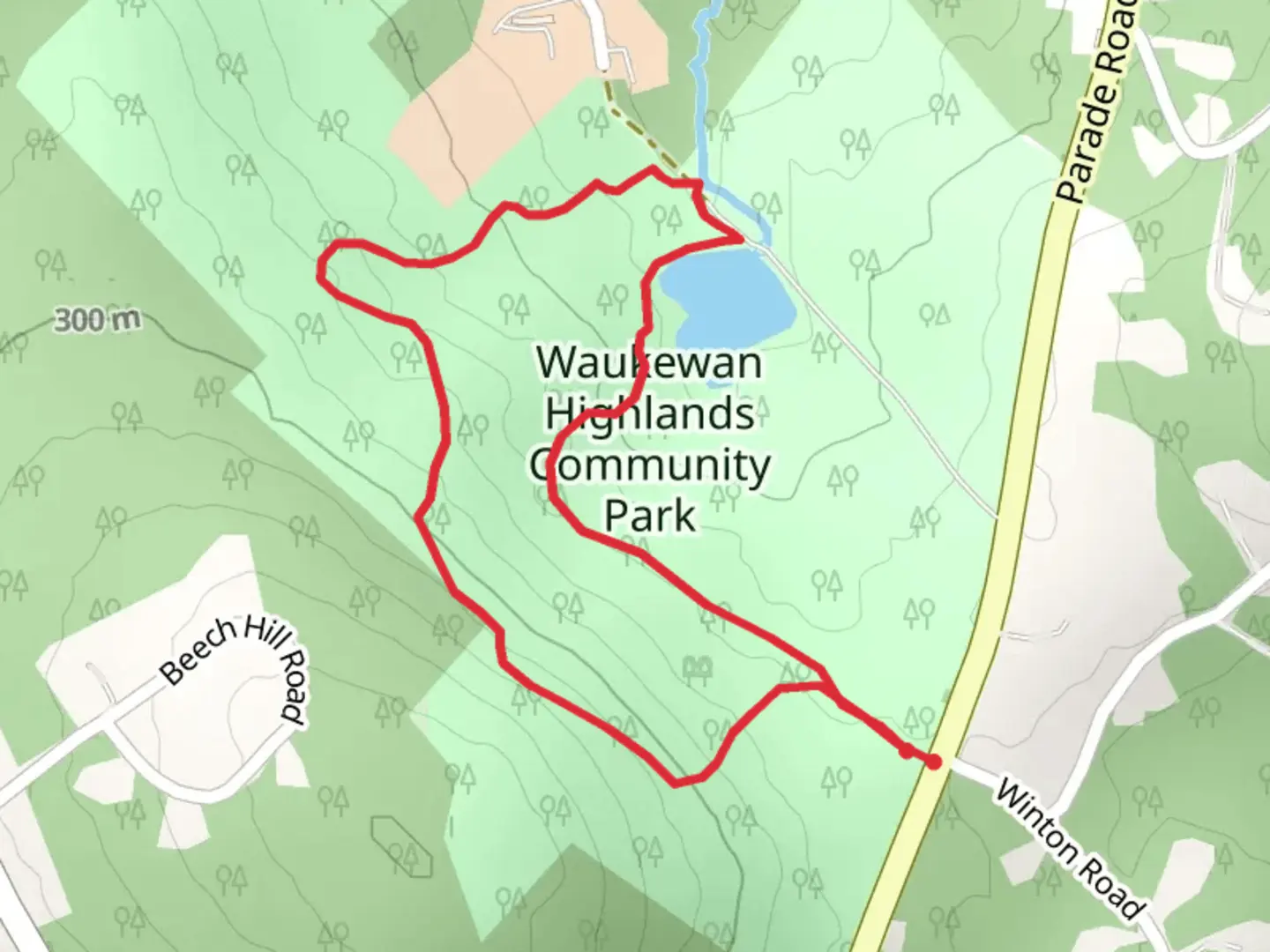 An image depicting the trail Meredith Reservoir Loop and its surrounding area.