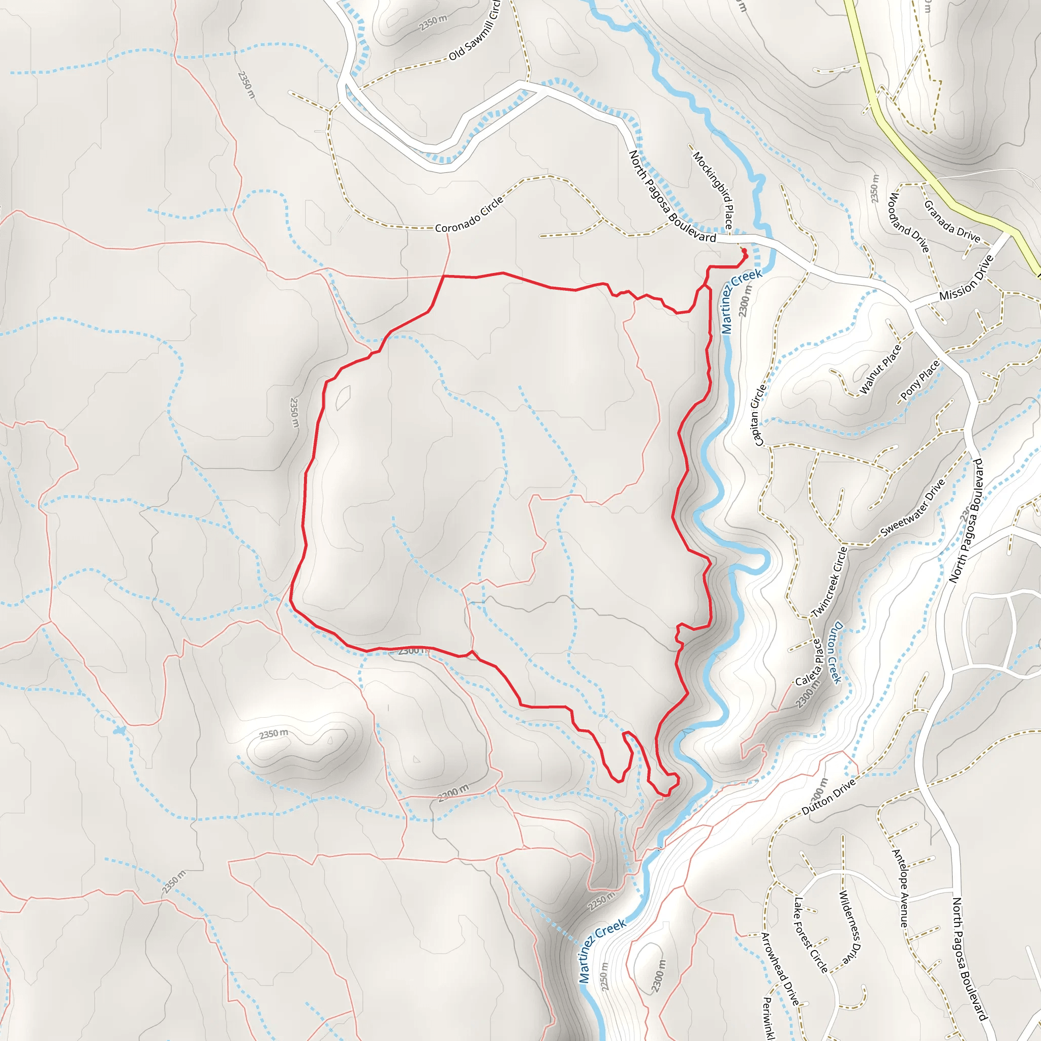 Newt Jack and Upper Rim Loop mobile static map