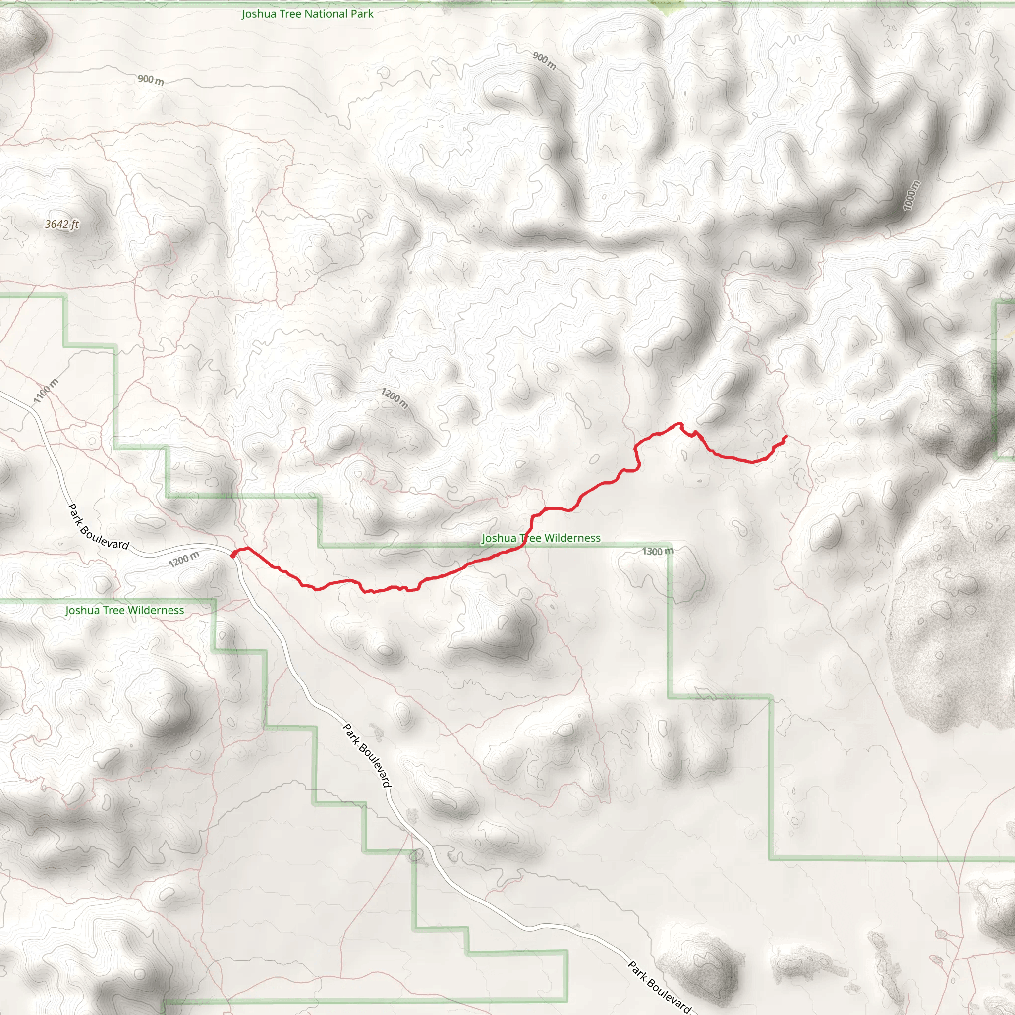 Big Pine Trail via Maze Loop Trail mobile static map