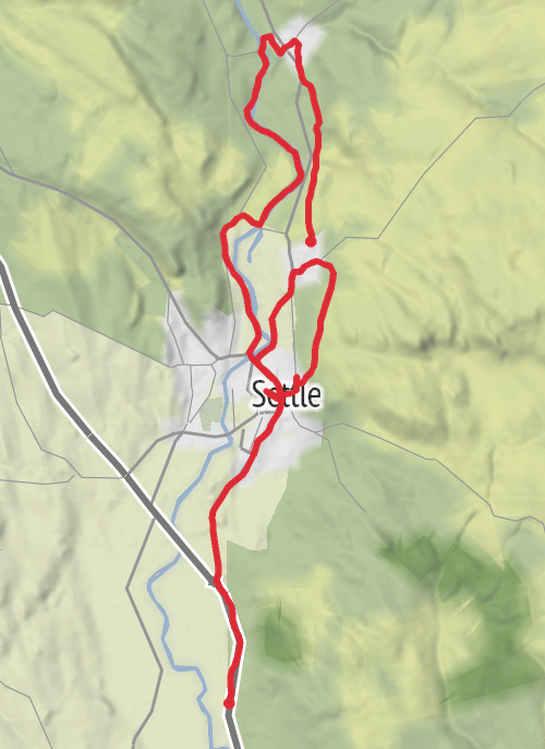 settle loop from Langcliffe mobile static map